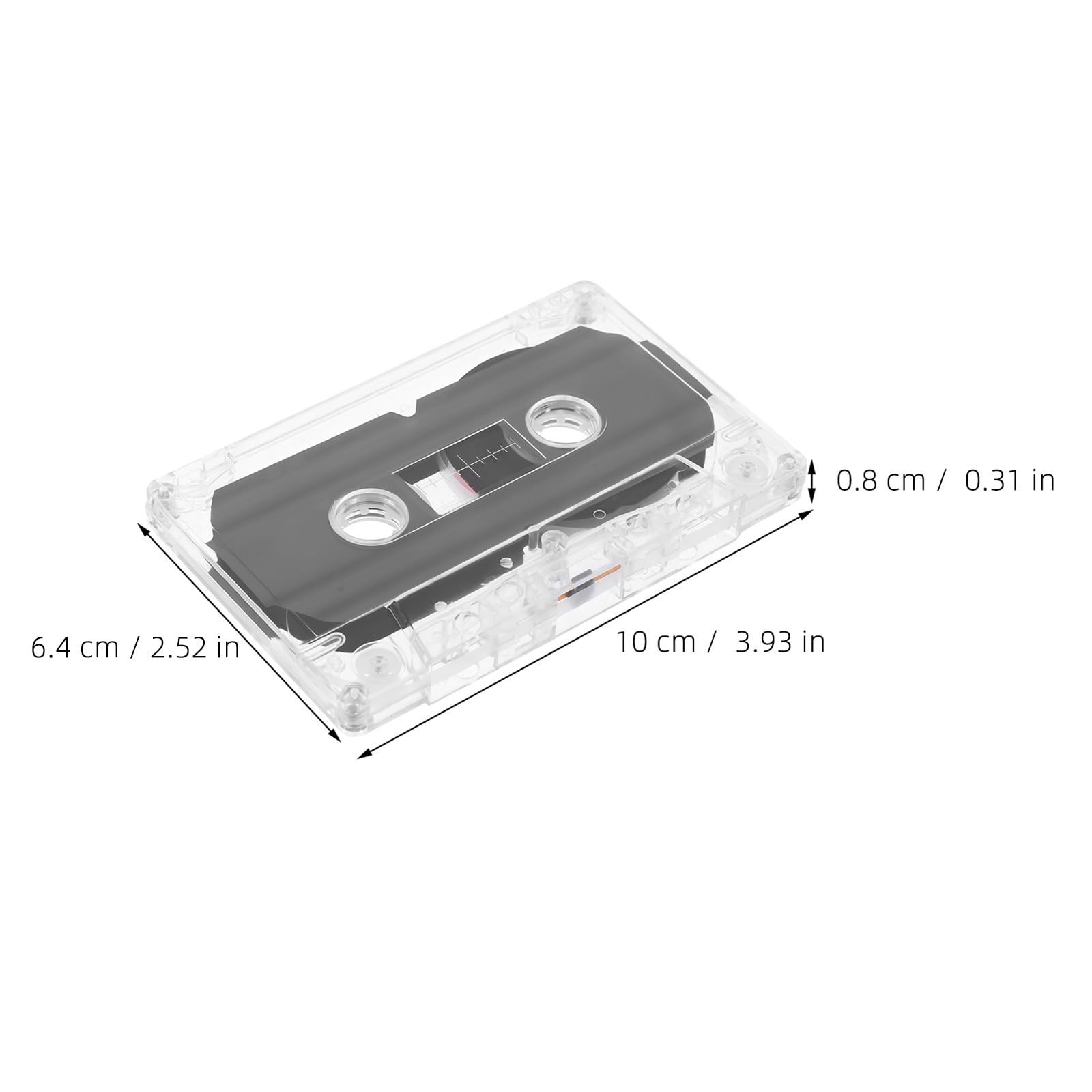 Housoutil 20 Pezzi Cassette Audio Registrabile da 60 Minuti in Plastica per