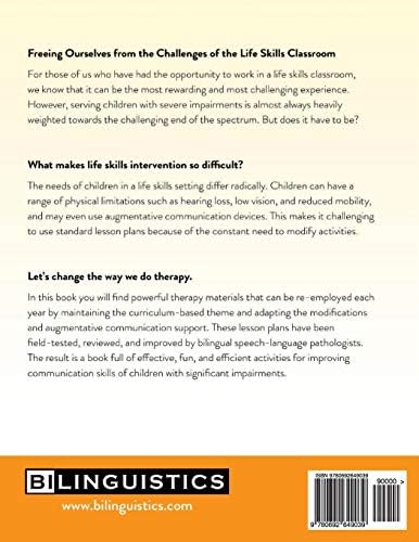 Life Skills Speech and Language Enrichment Activities: English and Spanish Lesson Plans for Children with Significant Impairments