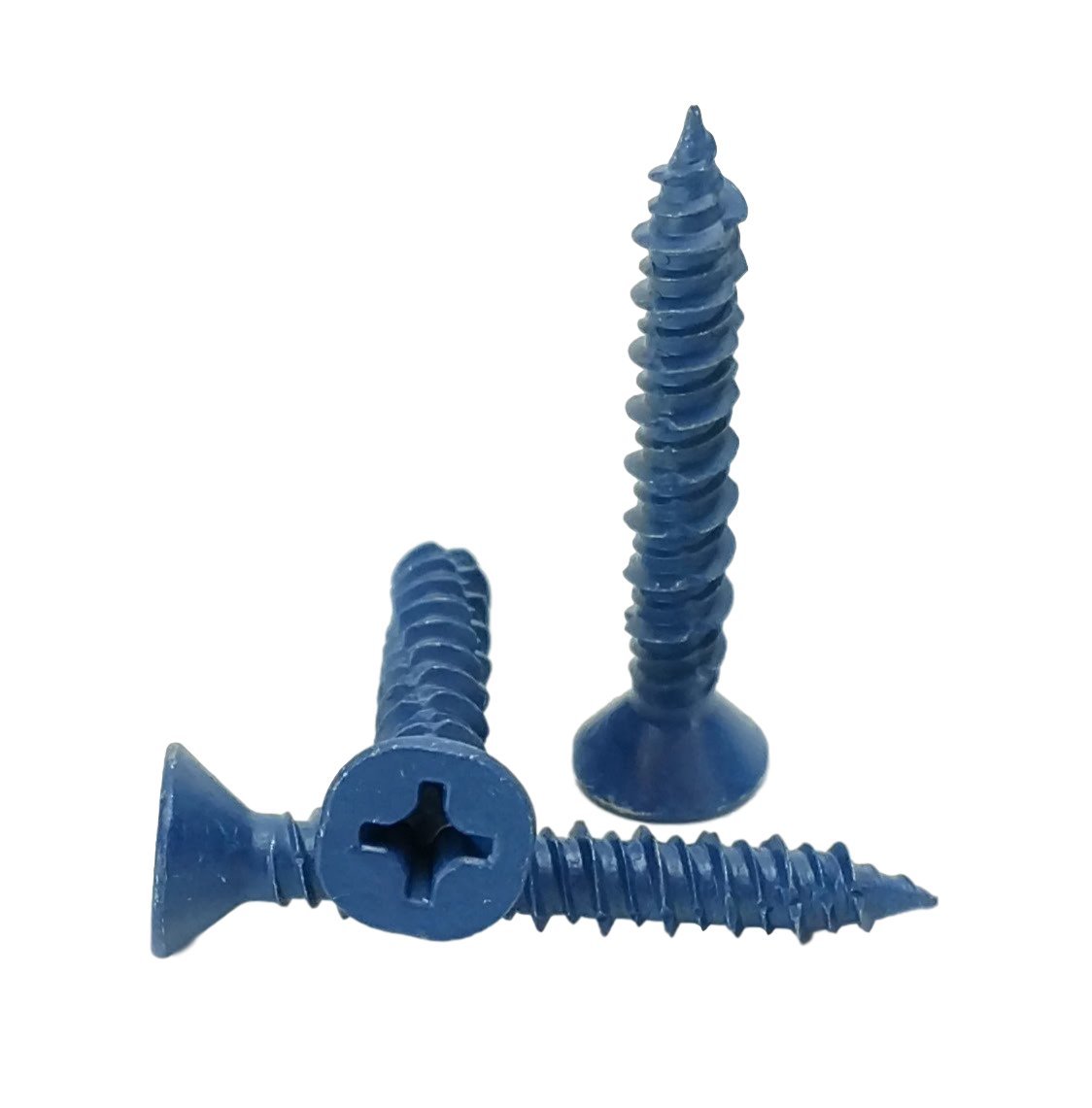 Chenango Supply Flat Head Concrete Screws (1/4 x 1-3/4") 100-Pack with 3/16" Drill Bit - Miami-Dade Compliant Tapcons