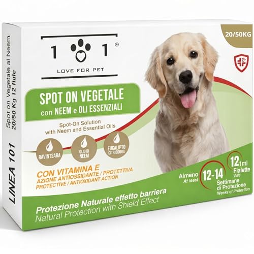 101 love for pet Antiparassitario Cani Contro Pulci, Zecche...