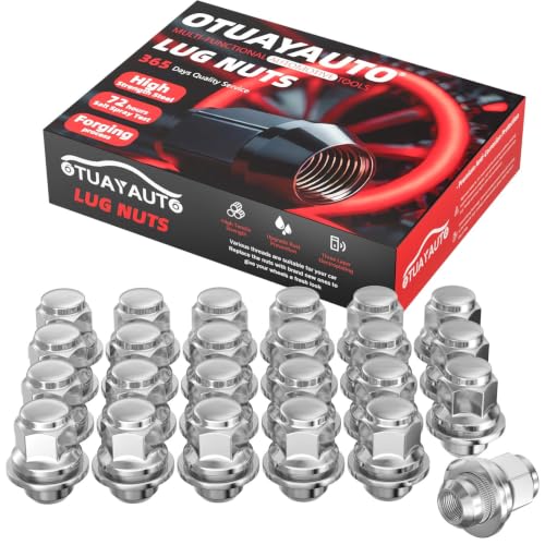 Image of OTUAYAUTO M12x1.25 Mag Seat Lug Nut 24PCS- Replacement for 2005-2015 Nissan