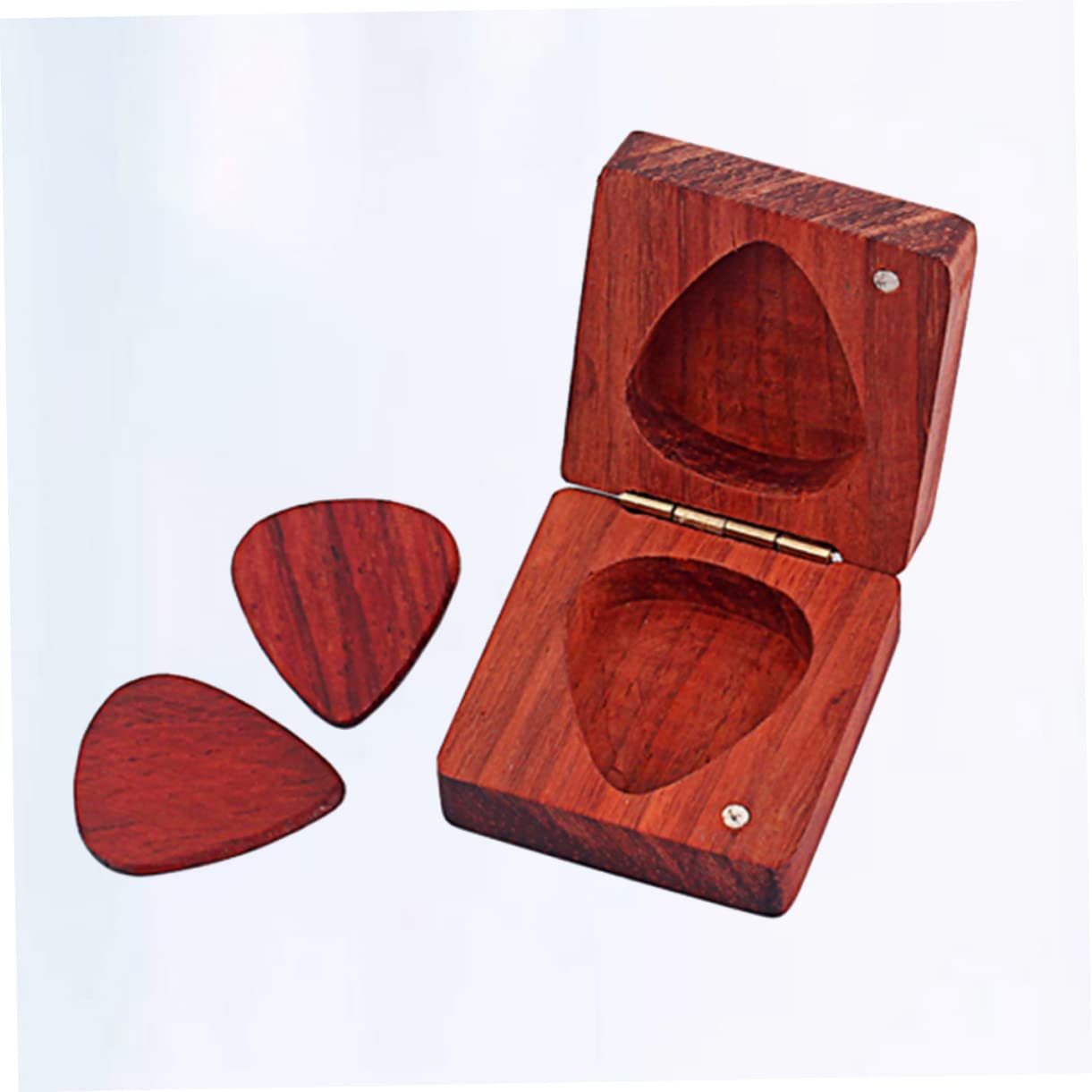 ifundom 3 Pièces médiators de Guitare et médiators de Pouce ukulélé Organisateur de médiator de Basse de Banjo Box boîtes Accessoires The Bambou Rouge
