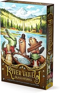 ALLPLAY - River Valley Glassworks Retail Edition Board Game for Families and Adults - Cozy Yet Clever Drafting Game - Colorful, Tactile Pieces - Scoring Puzzle - 1 to 5 Players - 20 Minutes