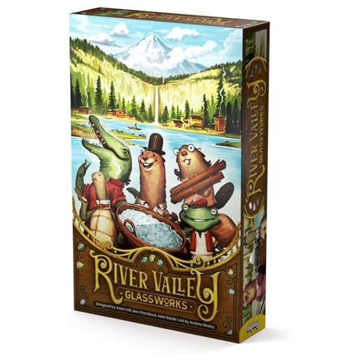 Allplay River Valley Glassworks Board Game – Strategic Drafting and Player Board Puzzle, 1-5 Players, Ages 7+, Fun for Everyone Series