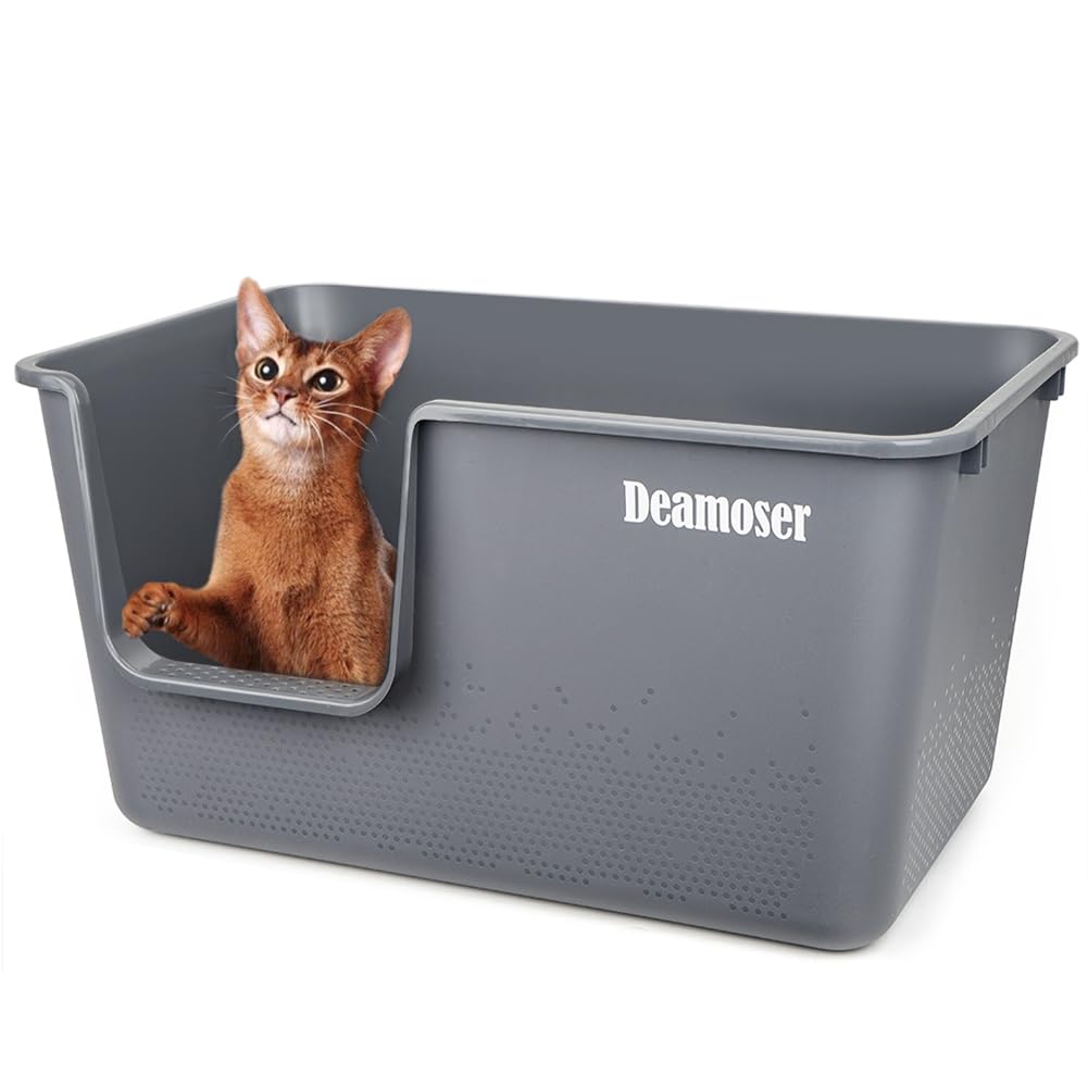 Caja de arena jumbo de diseño elevado y gran resistencia para gatos