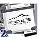 Black Doves Graphics 2pcs Aufkleber R1250GS Adventure kompatibel für Motorrad BMW R1250 GS R 1250 HP Touratech y GIVI Trekker Outback 37L 48L (Schwarz/Grau)