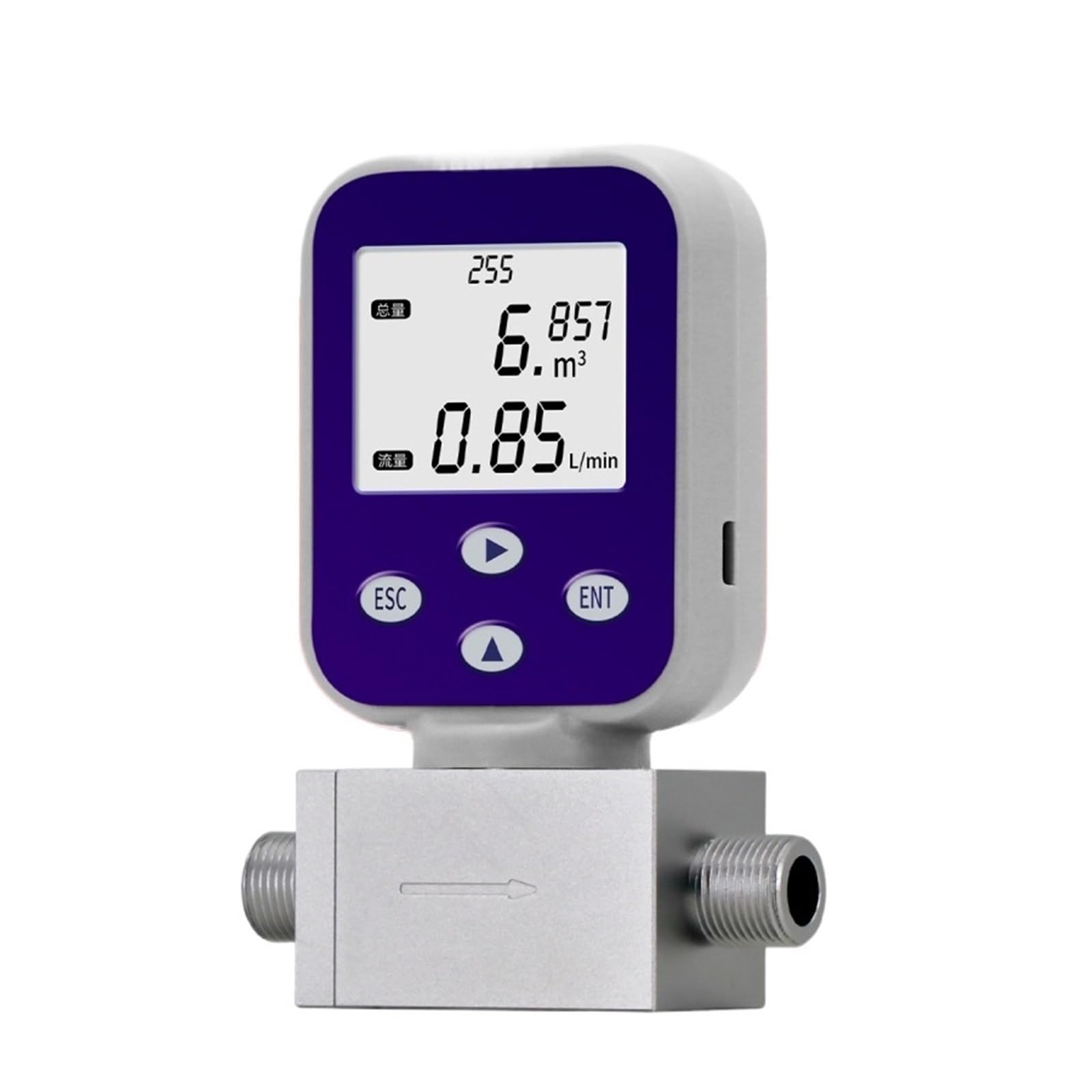 Medidor de caudal másico térmico for aire comprimido de bajo caudal JJMF30 DN10/DN15/DN20(JJMF30 DN10)