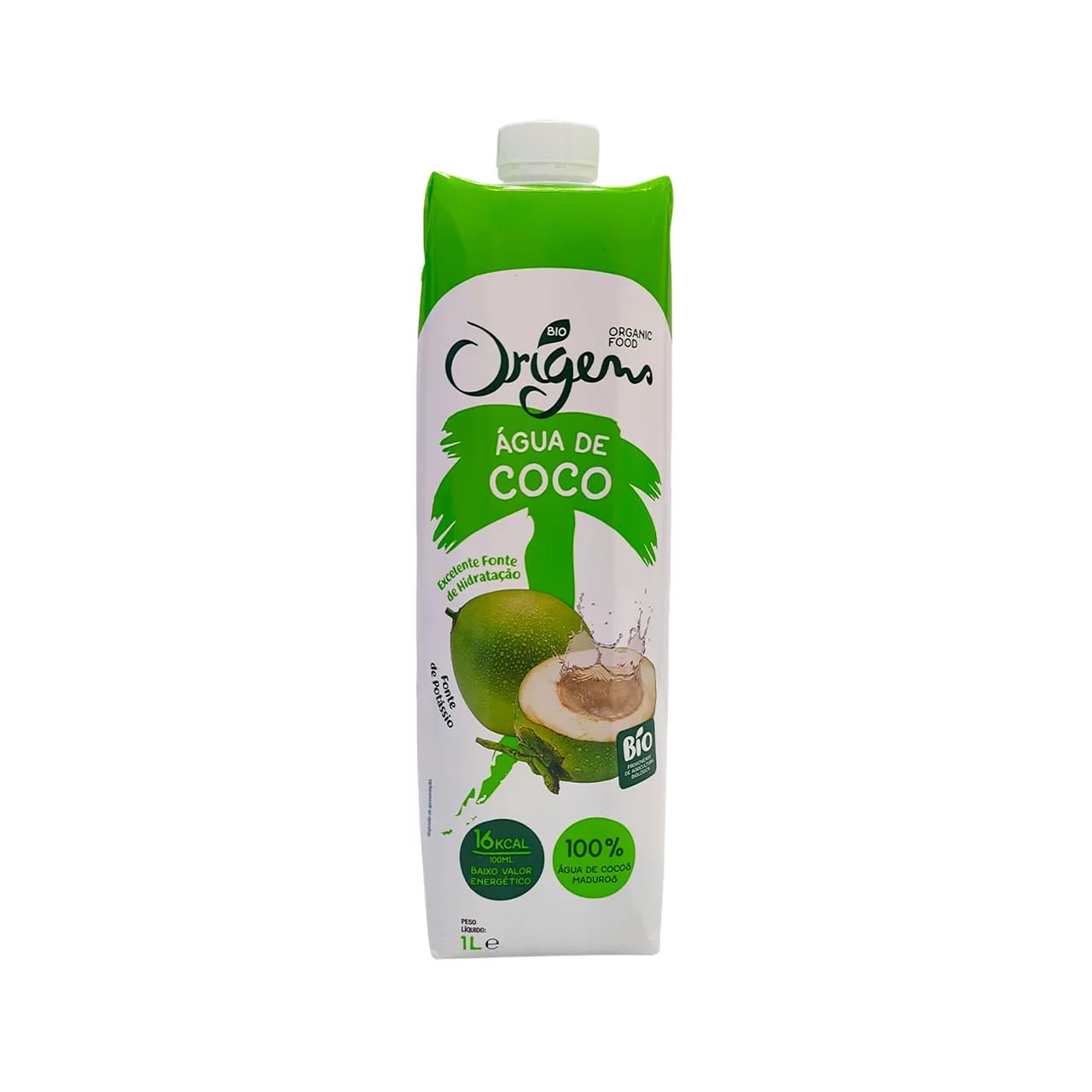 Agua de coco orgánica hasta 47, 1 l, 4 unidades