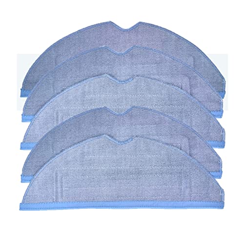 Mop Cloth Edge Brush Accessories Robot Vacuum Cleaner Wipes Spare Parts Fit for Xiaomi Fit for Roborock S7 S7MAX S7MAXV S70 S75 Vacuum Cleaner Parts(5 mop)