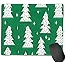 Produktbild Mauspads mit genähtem Rand-Weihnachtsbaum auf grüner Gleitschutzgummibasis Mauspad Für Computer/Laptop/Büro/Zuhause