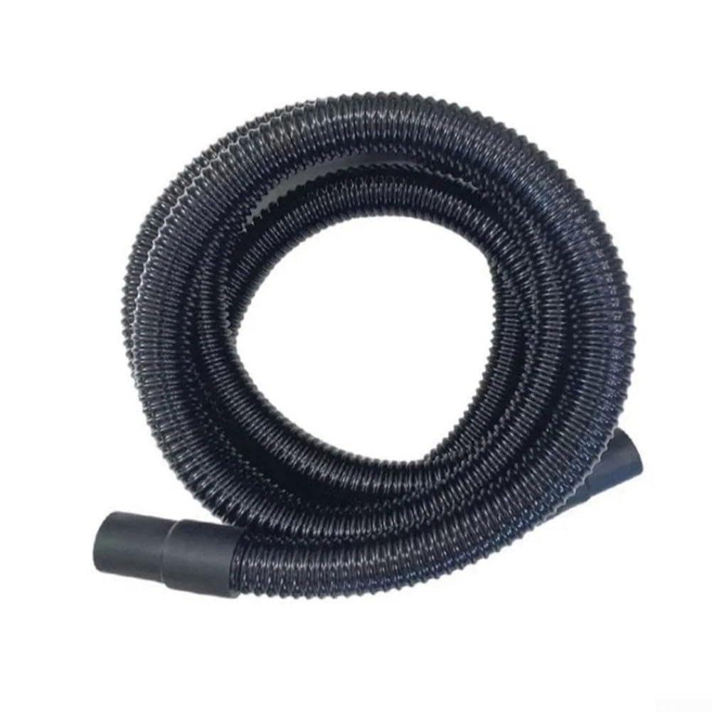 Manguera de succión de repuesto para Karcher para limpiador de alfombras Puzzi 8 y 10 con tubo de plástico flexible para tapicería y operaciones de limpieza de suelos, color negro, 2,4 metros de