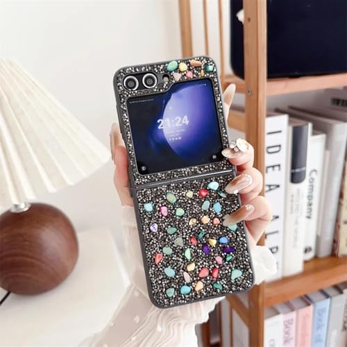 Coque Samsung Z Fold 4 strass et paillettes gris pour smartphone pliable