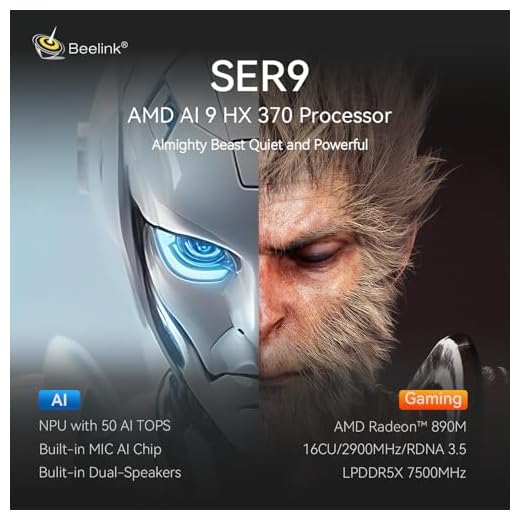 Beelink SER9 PRO AI Mini Gaming PC