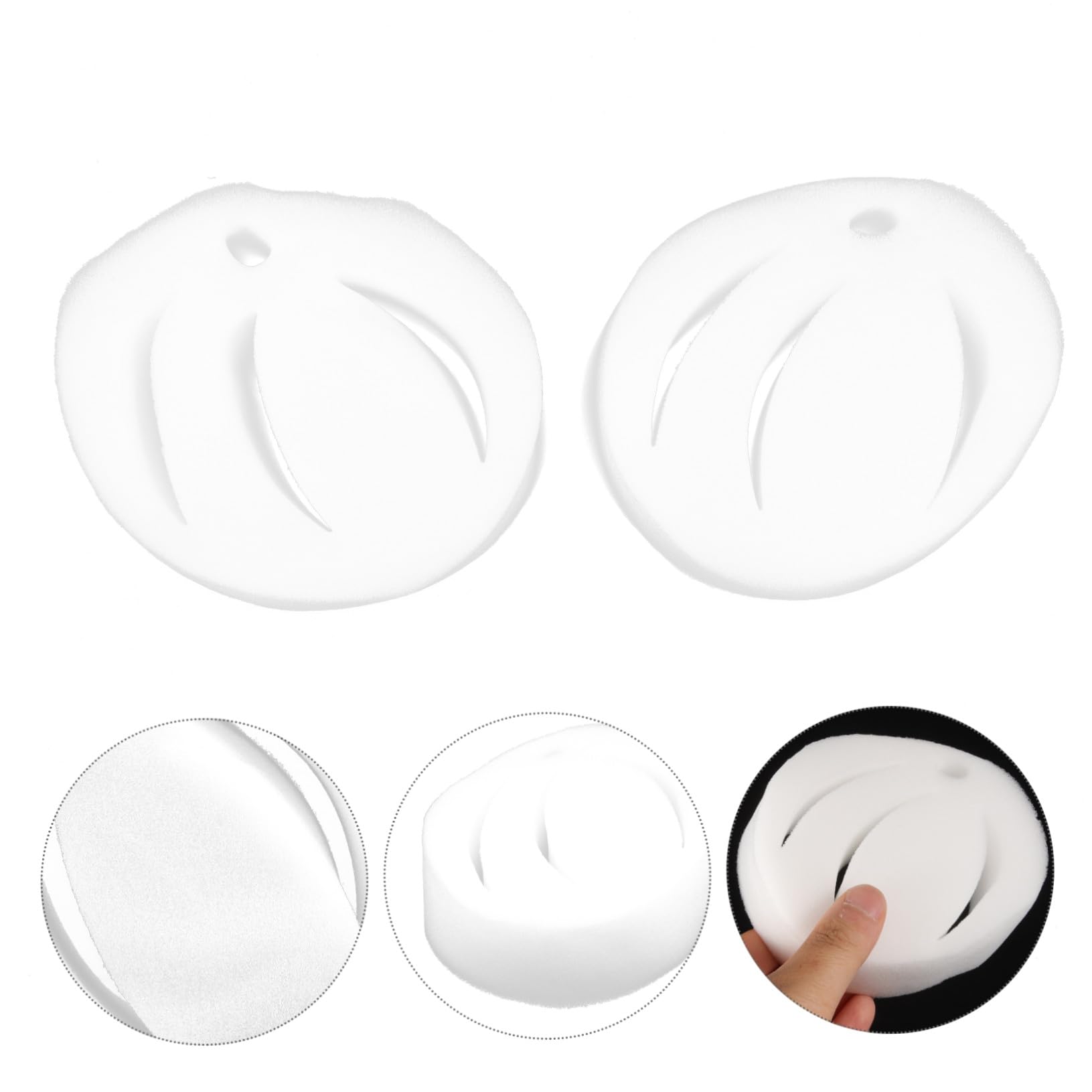 GALPADA Lot De 6 Éponges Filtrantes Absorbantes D'huile pour Piscine Et Spa Forme Lotus Éponge Dégraissante Multi-usages sans Odeur Nettoyage De l'eau