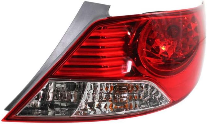 CarLights360: For 2012 2013 2014 Hyundai Accent Tail Light Assembly Driver and Passenger Side w/Bulbs DOT Certified | HY2800144 HY2801144 | 92401 1R010, 92402 1R010 (Vehicle Trim: Sedan)