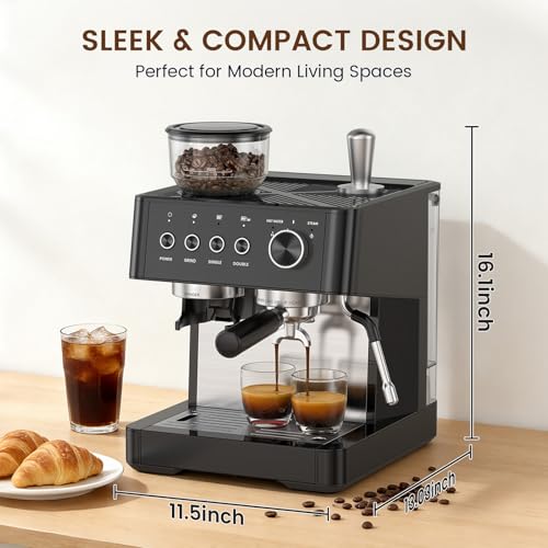 Professional Espresso Machine with Milk Frother