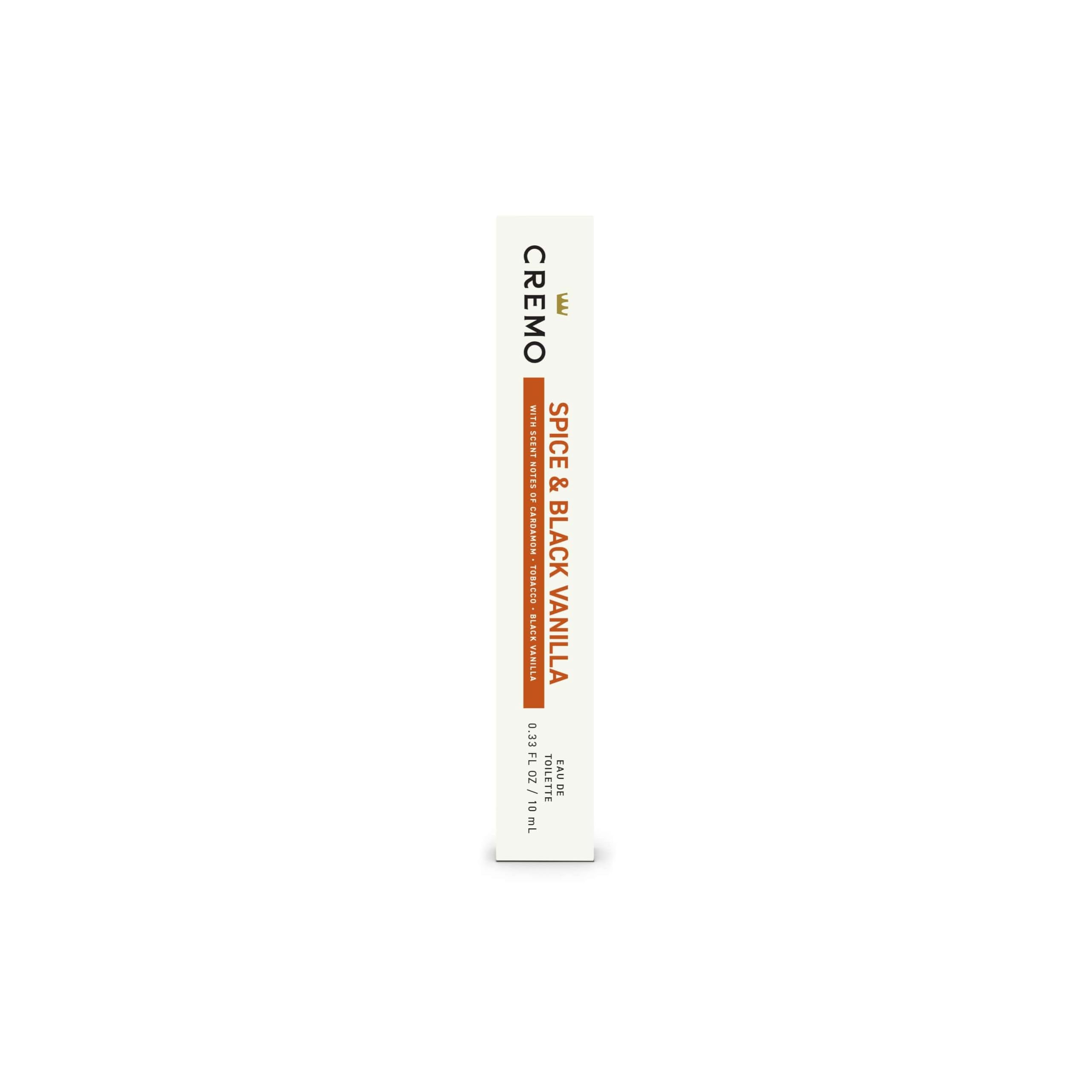 Cremo Spray Cologne Spice Black Vanilla 0 33 Fl oz