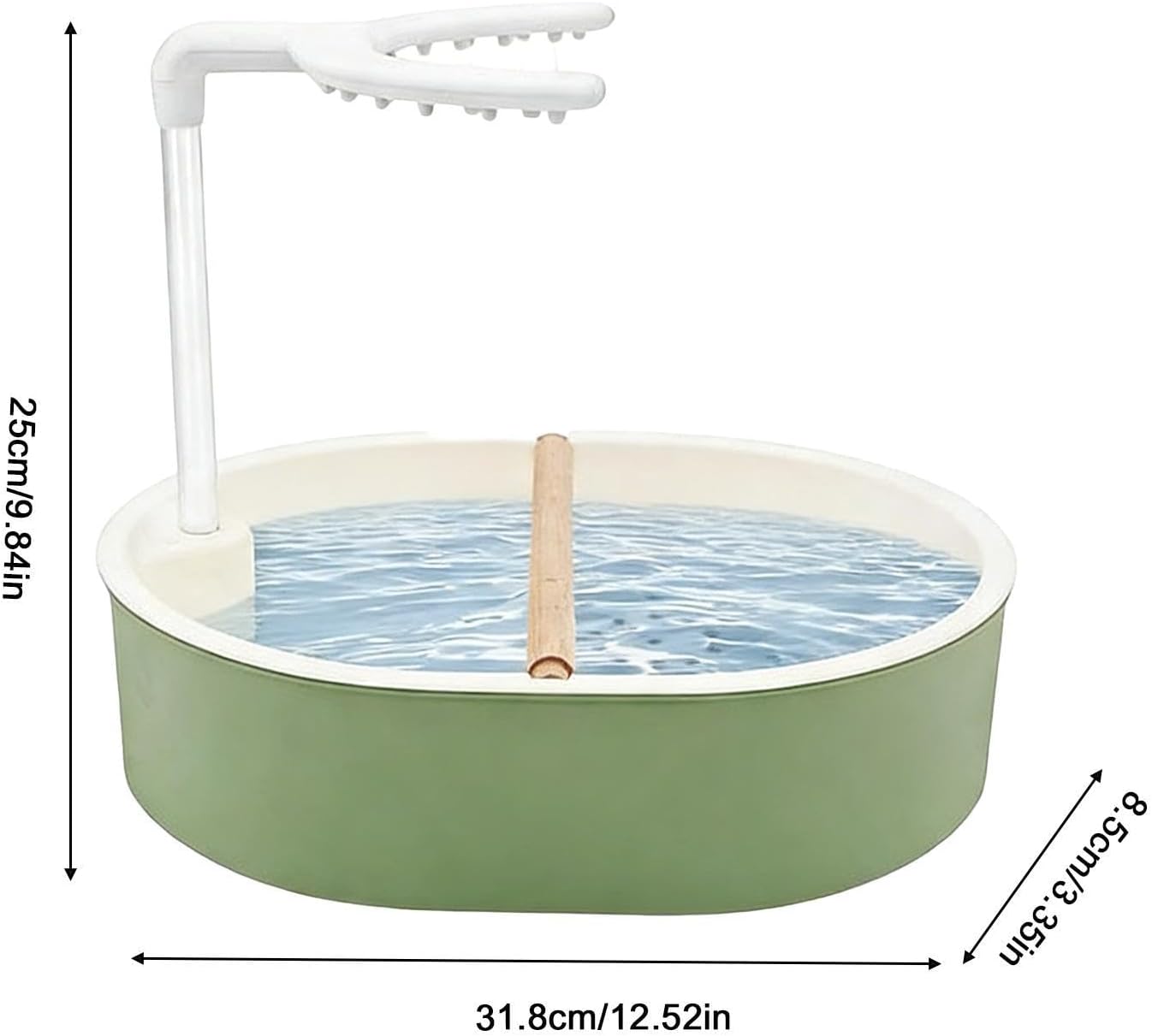 Automatic Bird Bath - Powered Parrot Bath | Self-Cleaning Bird Bathtub For Parakeets, Parrots, Finches, Cockatiels, Conures, And Lovebirds, Perfect For Indoor Cages, Keeps Birds Clean, Hydrated, And H