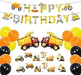 Construction Party Supplies Kits, Dump Truck Theme Birthday Decoration Pack, Truck Themed Happy...