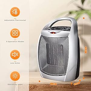 Antarcticstarspaceheater750w1500wetlcertifiedceramicsmallheaterwiththermostatelectricportableheaterfanforhomedormofficedesktopandkitchensilver Urban Country Home Decor Antarctic star space heater 750w1500w etl certified ceramic small heater with thermostatelectric portable heater fan for home dorm office desktop and kitchensilver urban country home decor
