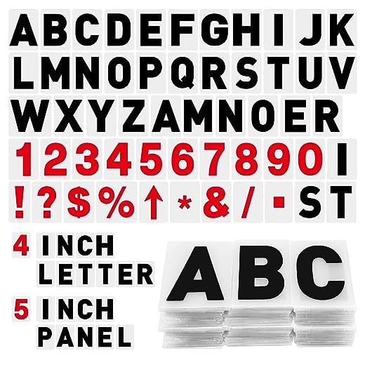 Leinuosen 300 Pcs Changeable Letter Sets