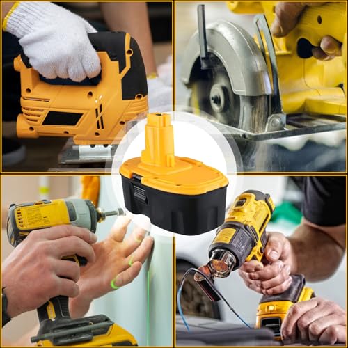 Image of DC9096 6.0Ah 18V Replacement for Dewalt Batteries Ni-MH Compatible with Dewalt 18V Battery DC9098 DC9099 DW9095 DW9096 DW9098 Cordless Power Tools (2PACK)