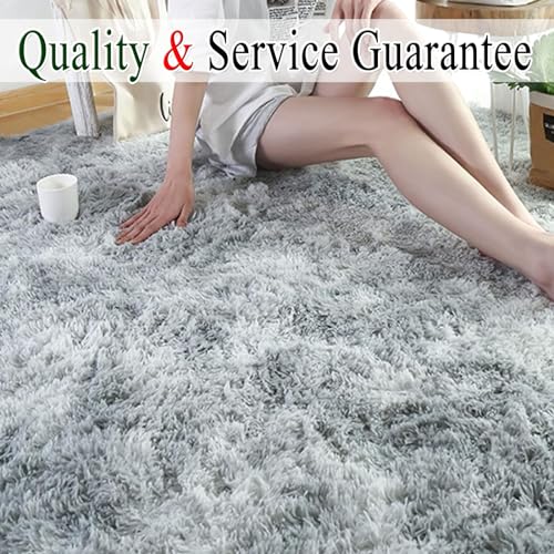 Tapis pour salon NINGBAI gris clair moelleux douceur pour chambre - 7