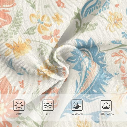 KLL Paisley Floral Damask Pattern Toddler Boy Comfort Briefs Underwear Breathable Children Panties3