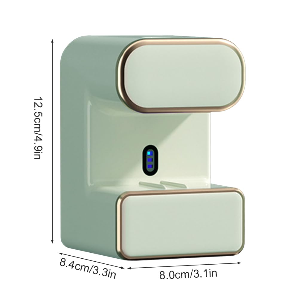 Dispensador de pasta de dientes, soporte para cepillo de dientes de desinfección USB-C con múltiples ranuras para cepillos de dientes para tocador de baño
