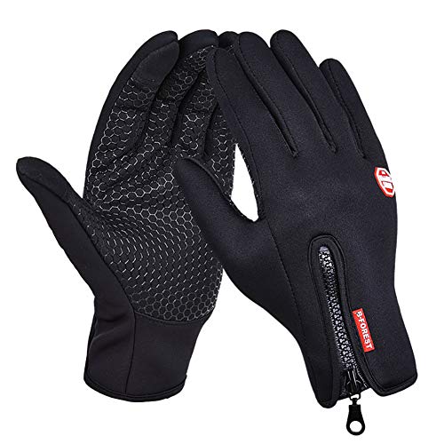 Vidillo Guantes de Pantalla Táctil Impermeable, Guantes para el Invierno Calientes a Prueba del Viento Guantes para el Clima Frío Conducción Ciclismo Alpinismo Moto Guantes para Mujer y Hombre (XL)