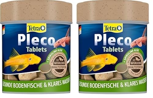 Tetra Pleco Tablets – Nährstoffreiches Fischfutter für alle pflanzenfressenden Bodenfische (z.B. Welse), 120 Tabletten (Packung mit 2) Tetra Pleco Tablets – Nährstoffreiches Fischfutter für alle pflanzenfressenden Bodenfische (z.B. Welse), 120 Tabletten (Packung mit 2)