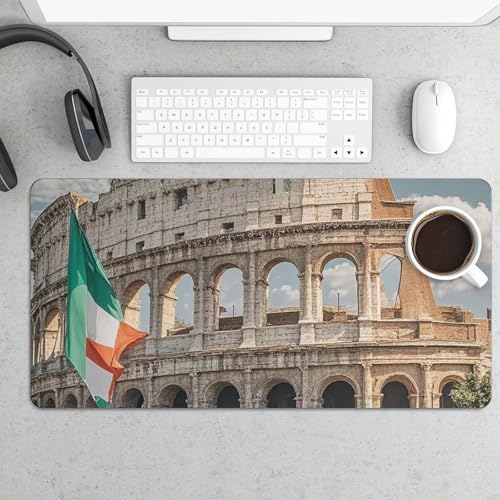 Protector para escritorio con diseño Coliseo Romano y bandera italiana miniatura 5