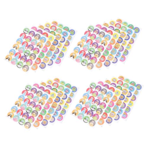 ibasenice 100 hojas Pegatinas de Recompensa Adhesivas para Diseños Motivadores con Unidades Cada Incentivos para Estudiantes y Uso Escolar