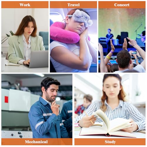 Miniatura 6 de Frutilexia 100 Pares Tapones Oidos Ruido Dormir, Tapones Para Los Oídos De Espuma Suave, Tapones Para Dormir, Protección Auditiva, Reutilizables, Ear Plugs Para Estudiar, Trabajo, Viajes Y Ronquidos