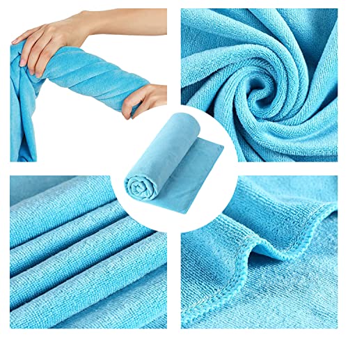 Image of NFI essentials Microfiber Super Absorbent Bath Towel (57 inchx30 inch) Soft Bath Towel for Multipurpose Use for Sports, Travel, Fitness, Yoga, Bathroom, Gym (TOW-2-Blue)