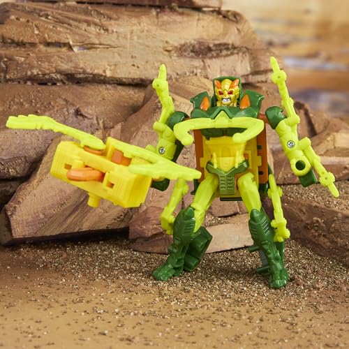 Transformers CYBERWORLD Chop Shop Armored Cyber Changers 4-Inch Action Figure, Quick Change to Insect Mode, Robot Toys for Boys and Girls 6 and Up - image 9