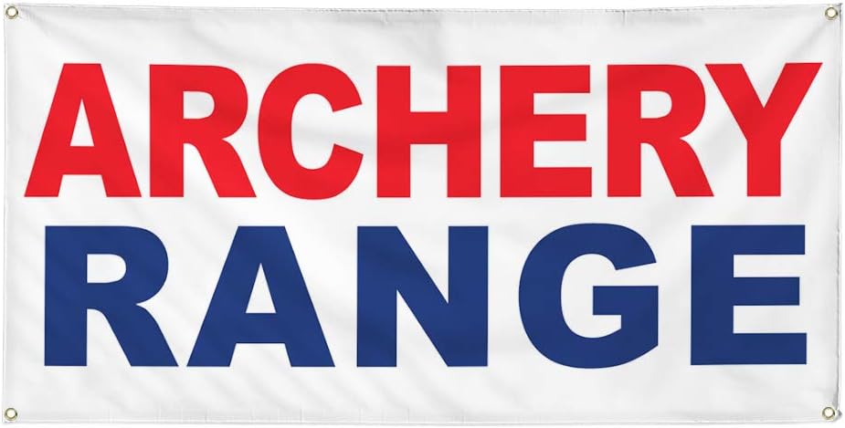 Offering Store Vinyl Banner Multiple Sizes Archery Range Red Blue Lifestyle Outdoor Weatherproof Industrial Yard Signs 10 Grommets 60x144inches Office Products Wholesale Fcroji Com