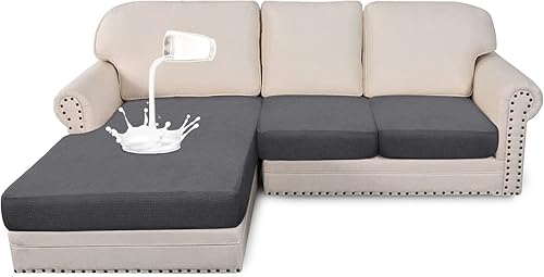 Petrilife Funda de cojĂn seccional en forma de L, repelente al agua, 3 piezas, fundas de cojĂn elásticas para sofá seccional izquierdo y derecho, Petrilife Funda de cojĂn seccional en forma de L, repelente al agua, 3 piezas, fundas de cojĂn elásticas para sofá seccional izquierdo y derecho,