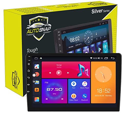 Image of AUTO SNAP 9 Inch HD Player Zero Lagging Android 14 Gorilla Glass IPS Display Stereo Touch Screen 360 Camera Support /4G SIM Card Slot GPS Accurate /Location /Wireless Car Play /Android Auto