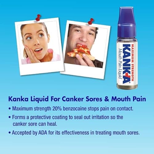 Kank-A Mouth Pain Liquid, Professional Strength ,0.33 Fl Oz (Pack Of 3) #TOP4