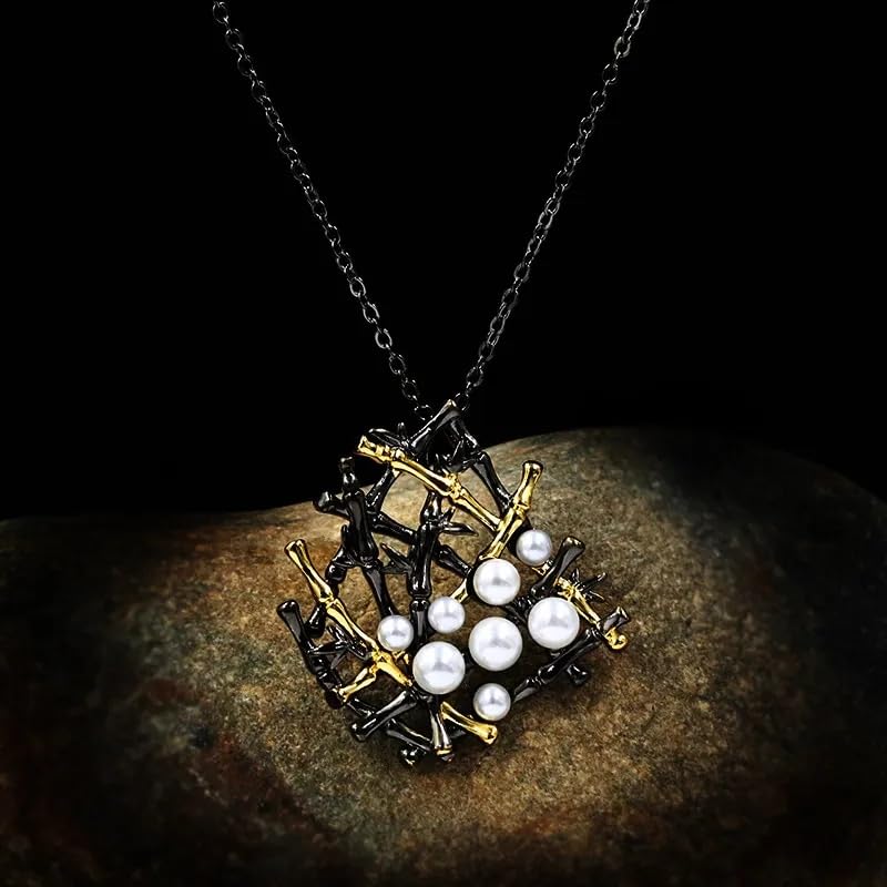 Accessoires de mariage parfaits avec ce collier pendentif croix or noir - 2