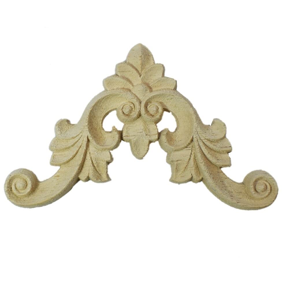 Applique d'angle sculptée en bois pour masquer les défauts et embellir un meuble ancien 10x10