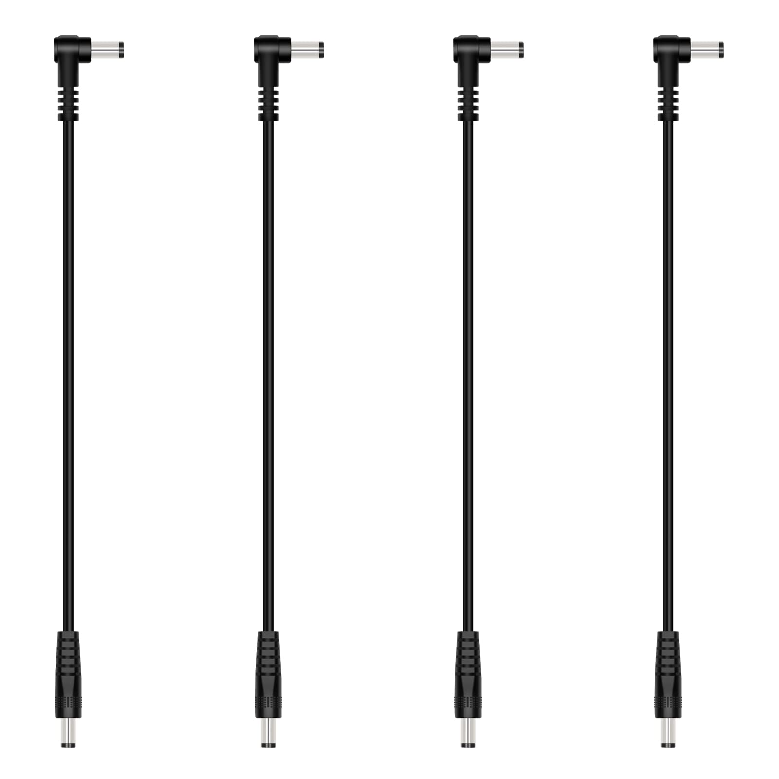 DC Power Connector 90 Degree Right Angle 4.0mm x 1.7mm Male to 5.5mm x 2.1mm Female Coupler Adapter Converter 10Pcs