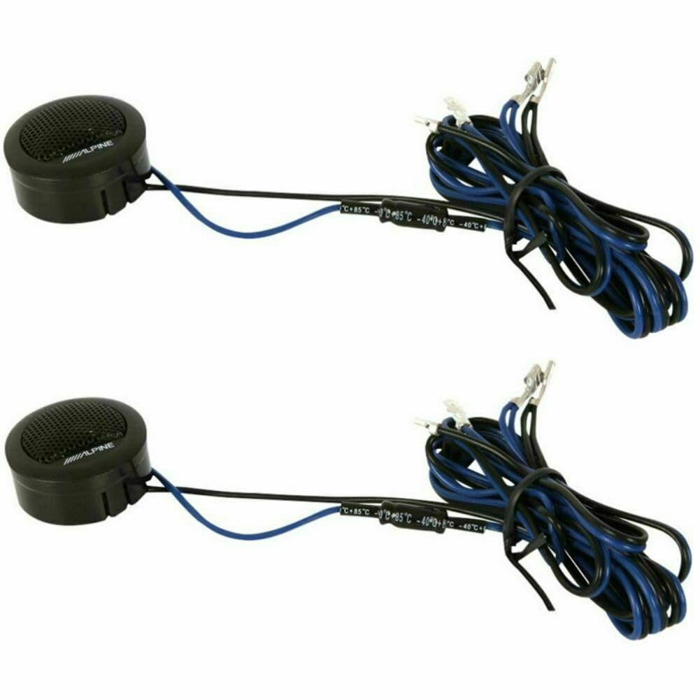 Kit 8 Casse Altoparlanti Anteriori e Posteriori per VW Tiguan dal 2007 al 2024, compatibile con Alpine SXE1750S + Set 4 Anelli e Cavi Adattatori