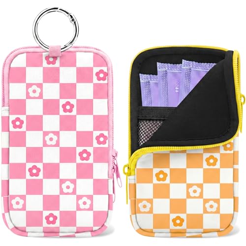 Image of 2PCS Tampon Holder Zipper Pouches Portable Period Bags