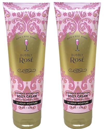 Bath & Body Works Bubbly Rosé Ultimate Hydration Body Cream 2 Pack.