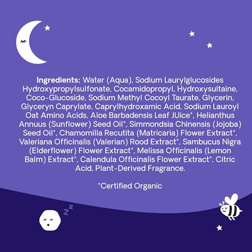 Image of Hello Bello Nighttime Shampoo and Body Wash, Gentle Hypoallergenic Formula for Babies and Kids, Vegan and Cruelty-Free, Sweet Sleep Scented, 10 fl oz (Pack of 2)