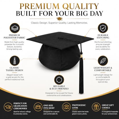 Image of Raj Costume Convocation Dress Graduation Gown and Cap Set for Kids & Adults Convocation Dress Academic Degree Ceremony Robe for School College Graduation Day Matte Polyester Pleated Convocation Gown