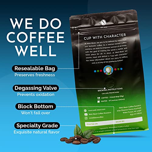 Well-Bean Coffee Simmer Down Café en Grano Descafeinado 2 lb miniatura 5