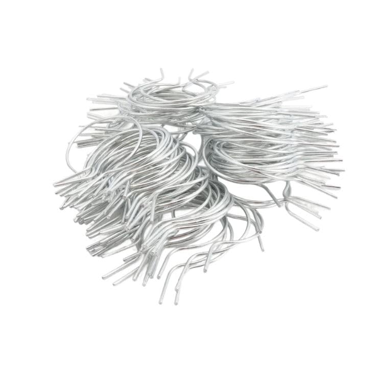 EZ Twist 2 1/2" (2 3/8" OD) x 11 Gauge Preformed Galvanized Steel Fence Ties - (100 Pack)